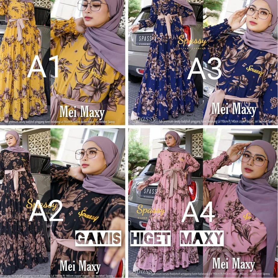Best Product Gamis  Murah /  HYGET Busui Tali Serut Samping MOTIF dy