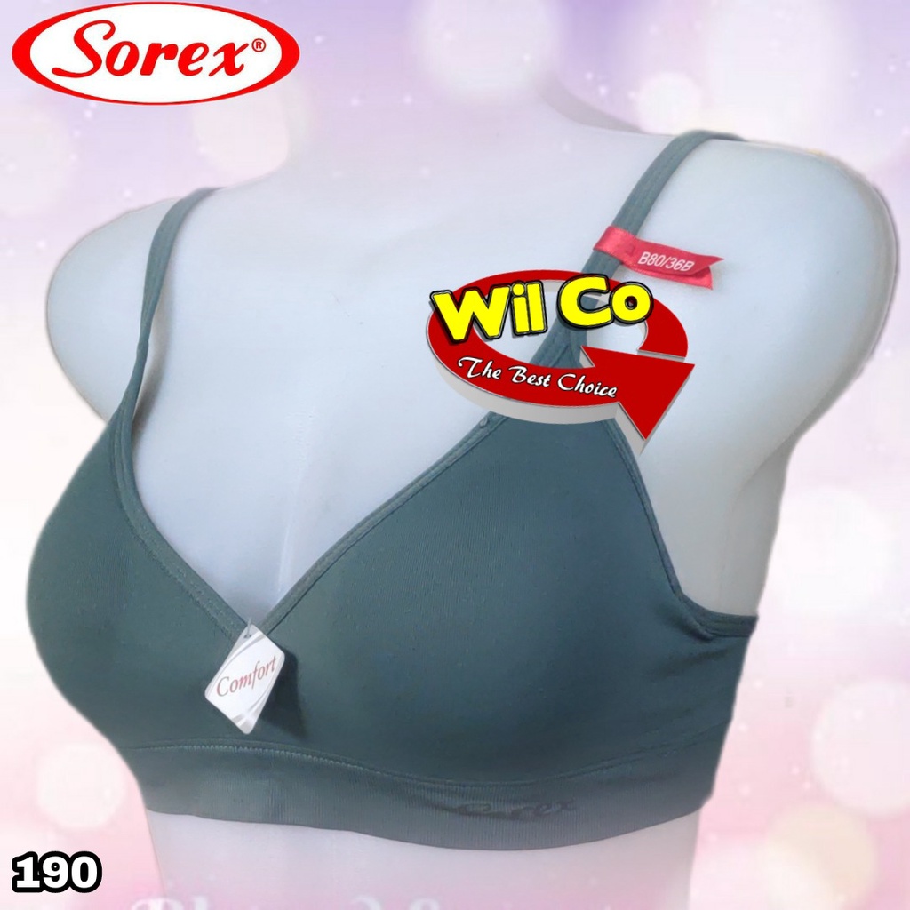 K190 - BRA/BH WANITA SOREX BUSA TANPA KAWAT SIZE 34 -40