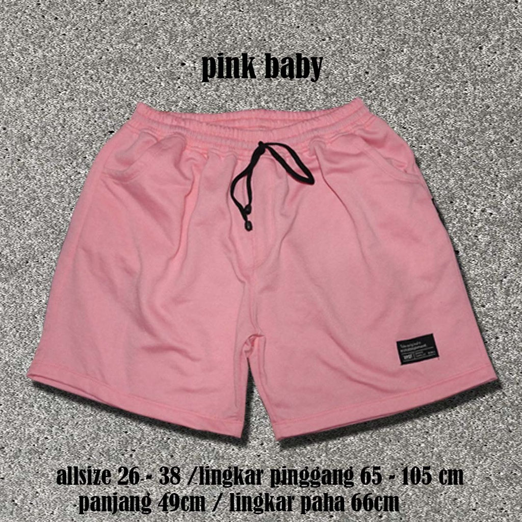 boardshort/unisex/pria/wanita/boxer/pink muda