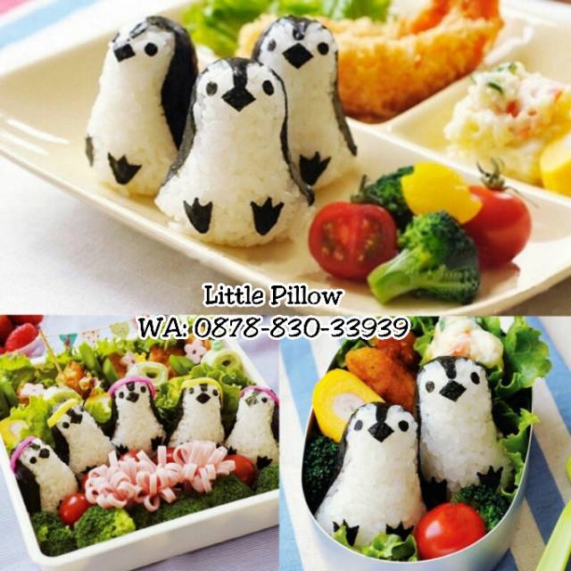 (BABY PINGUIN) Bento Rice Mold Baby Pinguin/Cetakan Bento Pinguin/Cetakan Nasi Bento Karakter