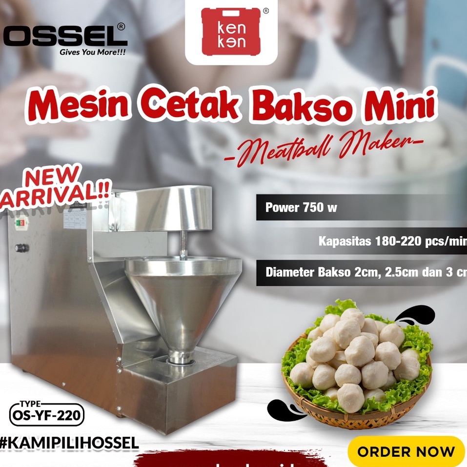 Mini Meatball Maker Mesin Cetak Bakso Mini Pencetak Bakso Mini OSSEL