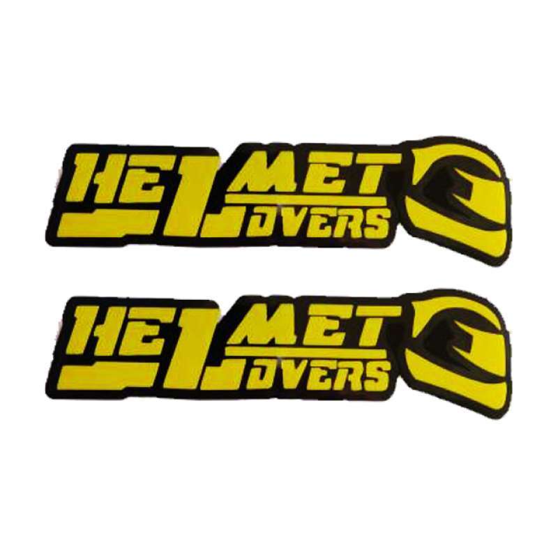 Stiker Cutting Helmet Lovers Logo Termurah Variasi Motor Helm Harga 1pcs