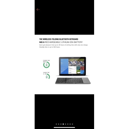 Foldable Bluetooth keyboard