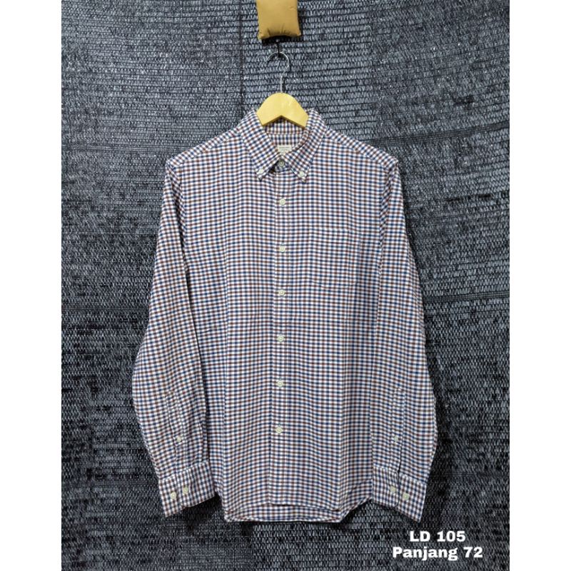 Kemeja flanel giordano preloved original