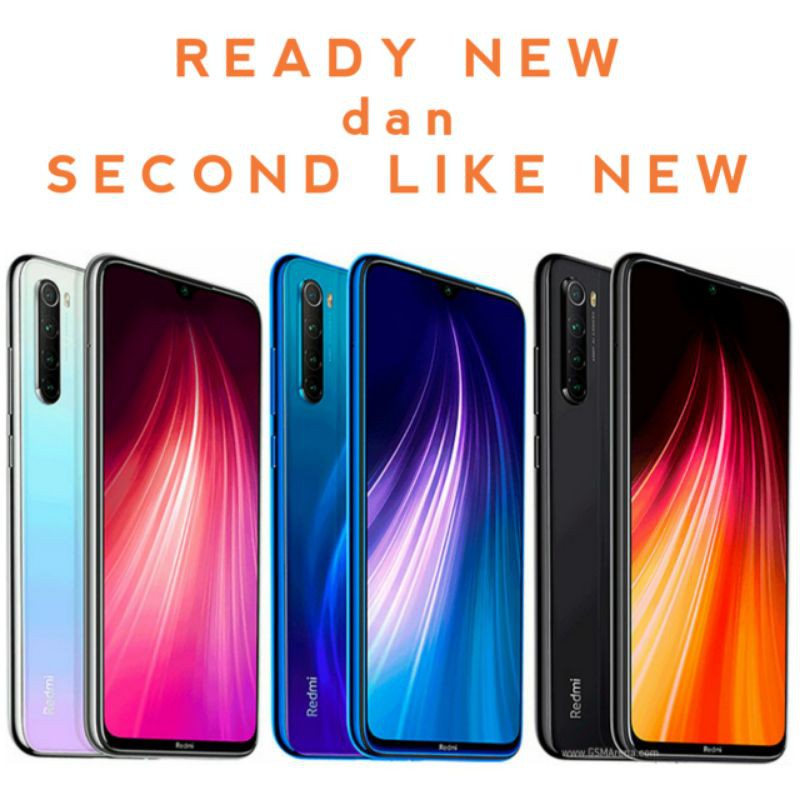 Xiaomi Redmi Note 8 6GB 128GB 6/128 4/64 Garansi Resmi Ram 4GB Rom 64GB