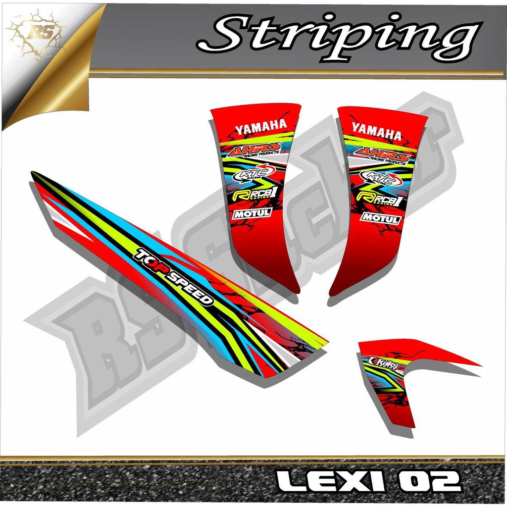 Striping Variasi Lexi - Sticker Variasi List Yamaha Lexi 02