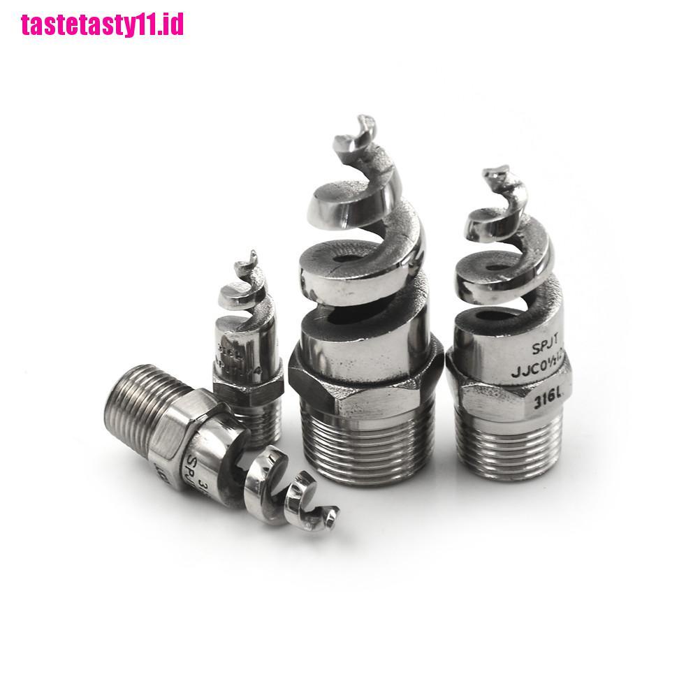 Nozzle Semprot Atomisasi Bentuk Spiral Bahan Stainless Steel Ukuran 1 / 4 1 / 2 Inch