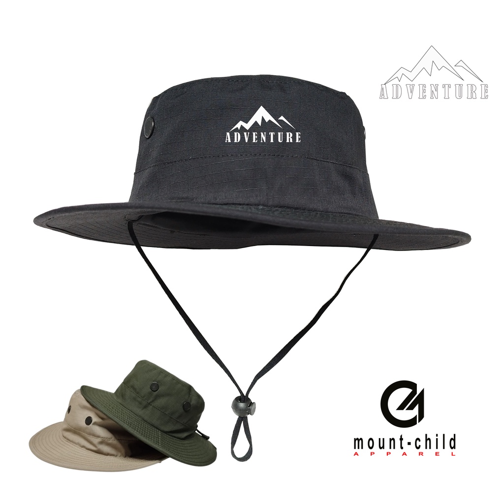 Topi Rimba Topi hiking Adventure Rimba Hat Topi Gunung Pria Wanita original no el apparel