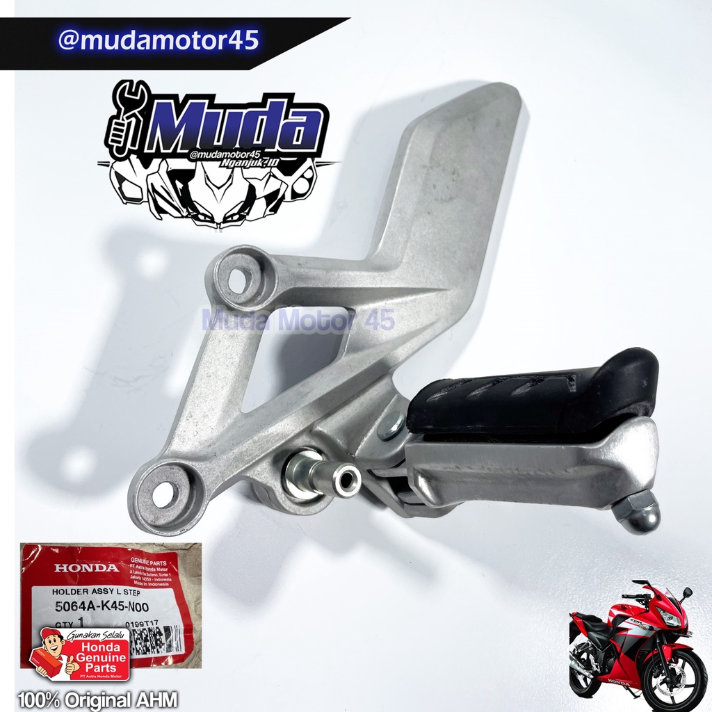 FOOT STEP CBR150R K45A KIRI DEPAN SET 5064A-K45-N00 PIJAKAN DUDUKAN ALMU FOOTSTEP POSTEP UNDER BONE 