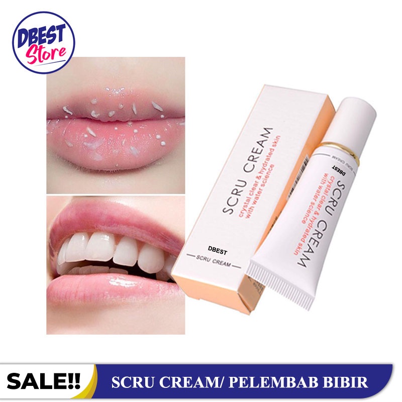 DBEST - BISA COD - SCRU CREAM ORIGINAL 100% / SCRUB CREAM BIBIR KERING DAN BIBIR PECAH PECAH