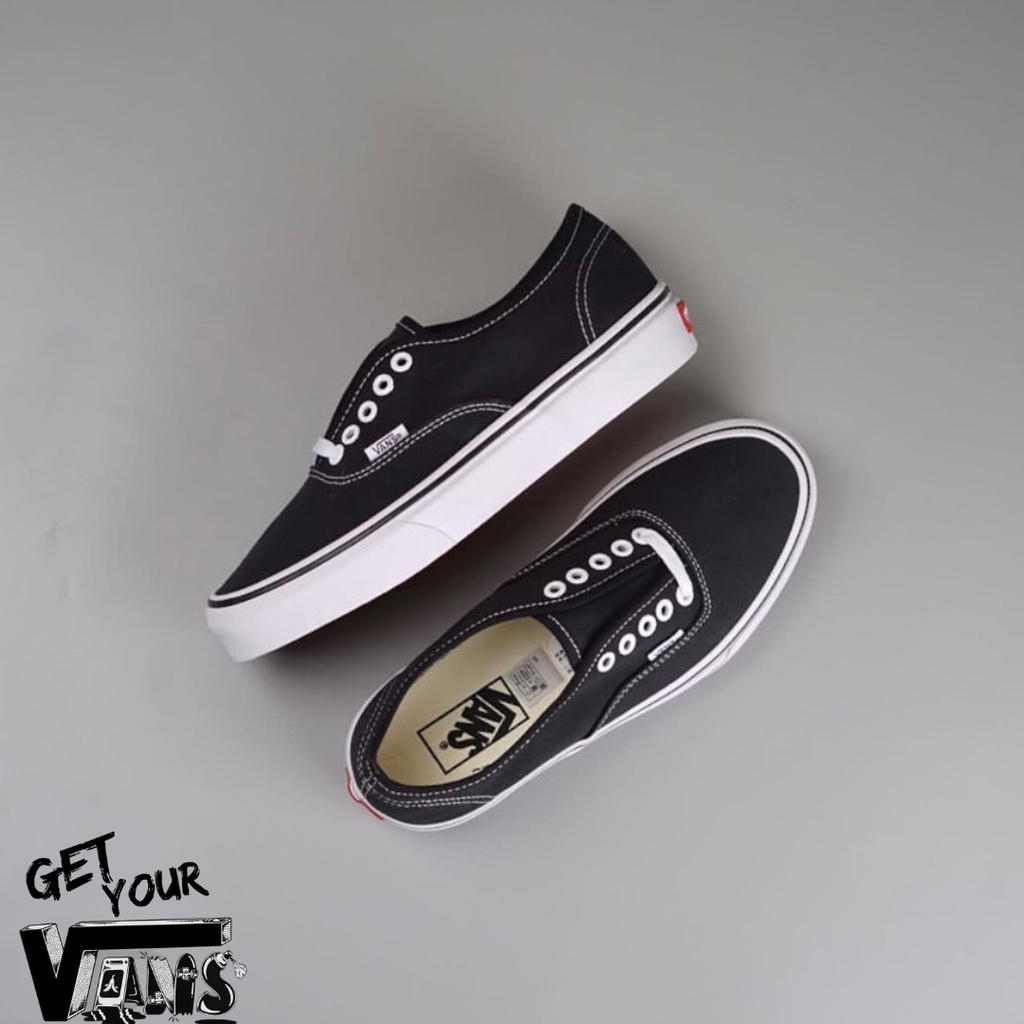 Vans Authentic Black White Classic Original 100% Bnib