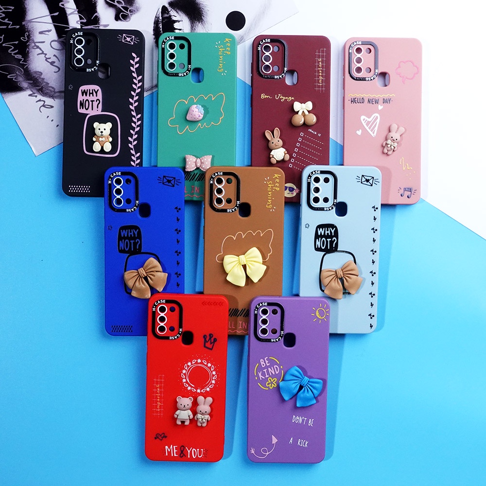 CASE SAMSUNG A02 A02S A03 A03S A10S A12 A13 A20S A21S A22 4G A23 A32 A32 5G A33 5G A52 A53 5G A72 CASE 3D CUTE SOFTCASE 3D CUTE