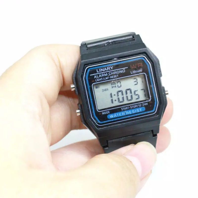 Jam Tangan Digital Linary Segi Water Resist