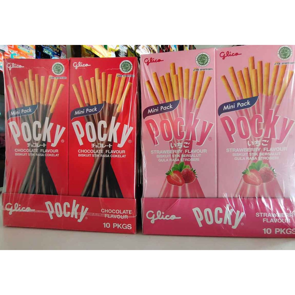 

Pocky Strawberry dan Coklat 10pcs