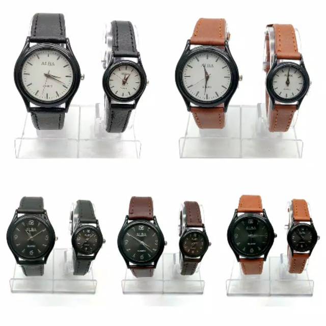 Promo JAM TANGAN COUPLE ALBA✓JAM TANGAN COUPLE KEREN✓ JAM TANGAN COUPLE MURAH