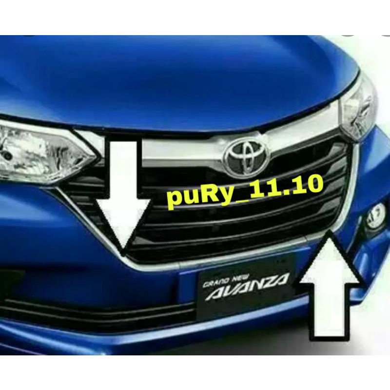 LIST LIS GRIL GRILL CARBON GRAND NEW AVANZA 2015 2016 2017 2018