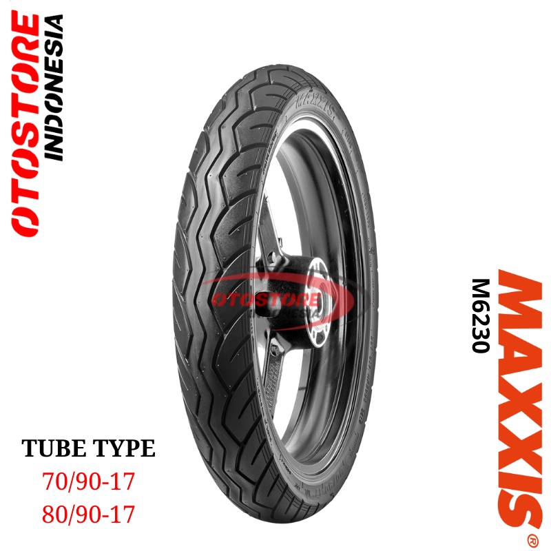 Ban Luar Motor Matic Maxxis M6230 70/90 80/90 Ring 17 Tube Type Ban Standar Depan Belakang Honda Sup