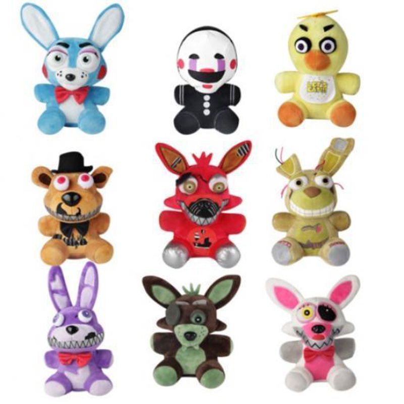 New FNAF Five Nights At Freddy's Plush Toy Stuffed Animal Bear Foxy Fans Gift