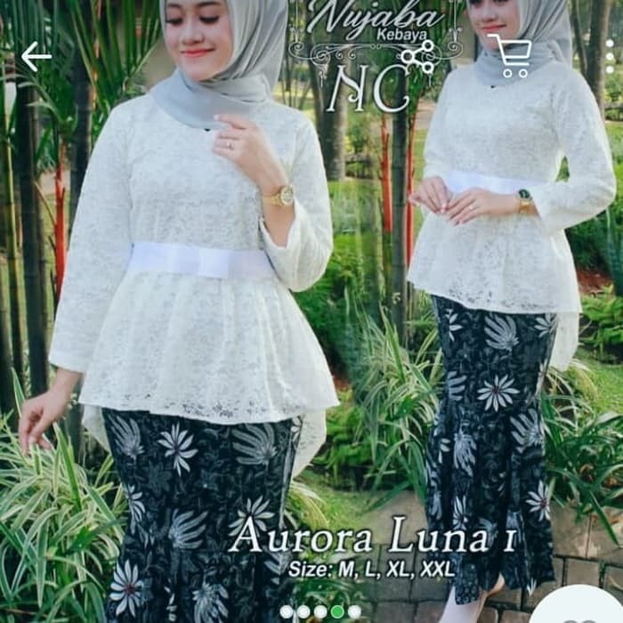 Kebaya Atasan Kebaya Brokat Aurora Modern