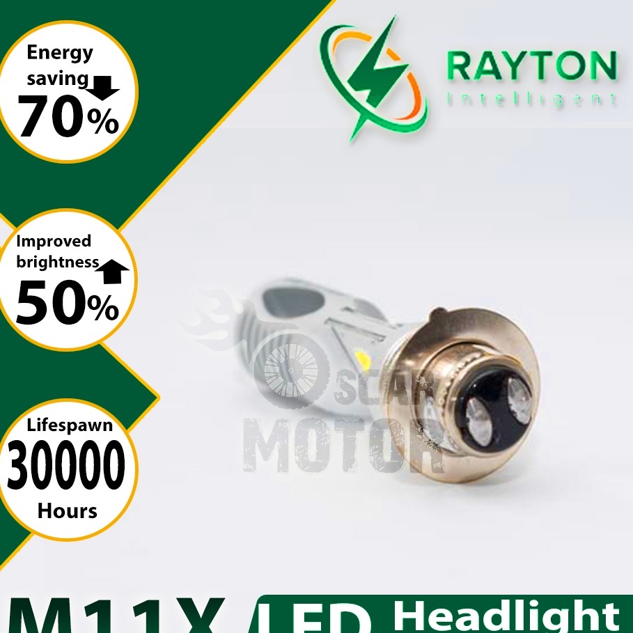 Lampu Motor AC DC RTD M11X H4 H6 Rayton Original BEBEK UNIVERSAL RTD motor