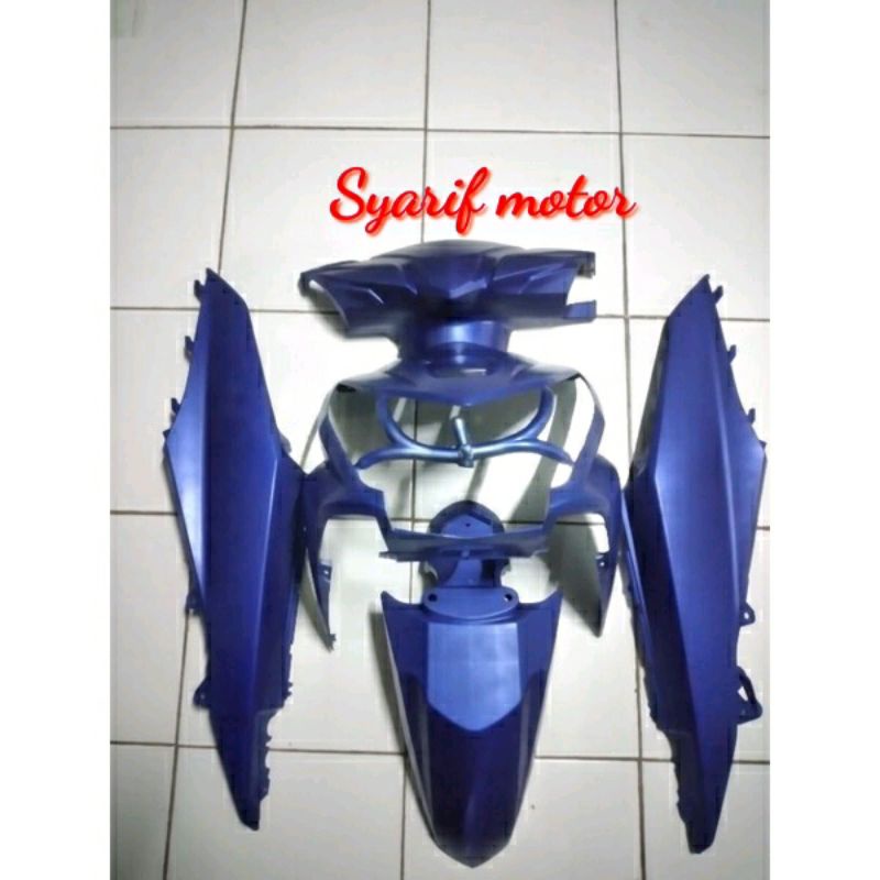 cover body beat fi lama 2013 - 2015 full halus biru doff