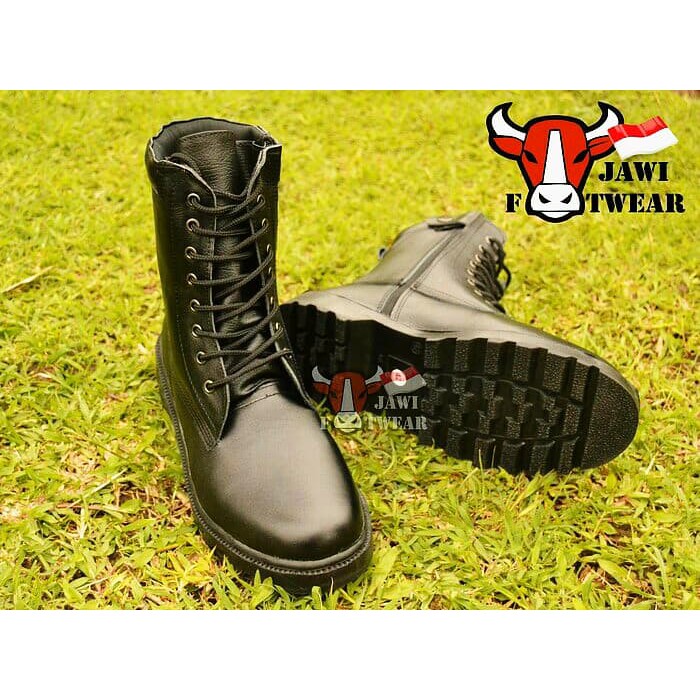 SEPATU PDL TALI RESLETING | TNI | POLRI | SATPAM | Asli Kulit Lentur