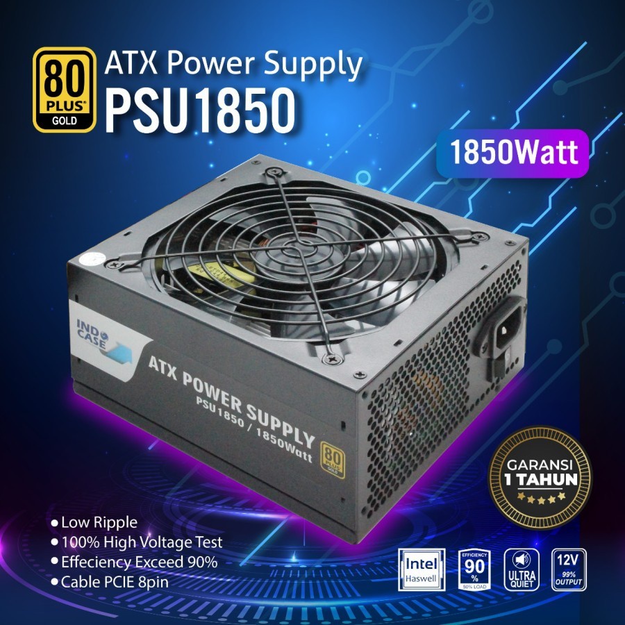 PSU1850 1850W 80+ GOLD PSU MINER MINING GAMING Power Supply 1850 Watt