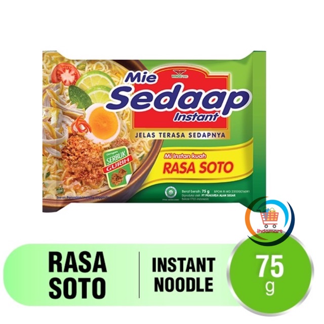 Mie Sedaap Soto 75 gr (Isi 10 pcs)