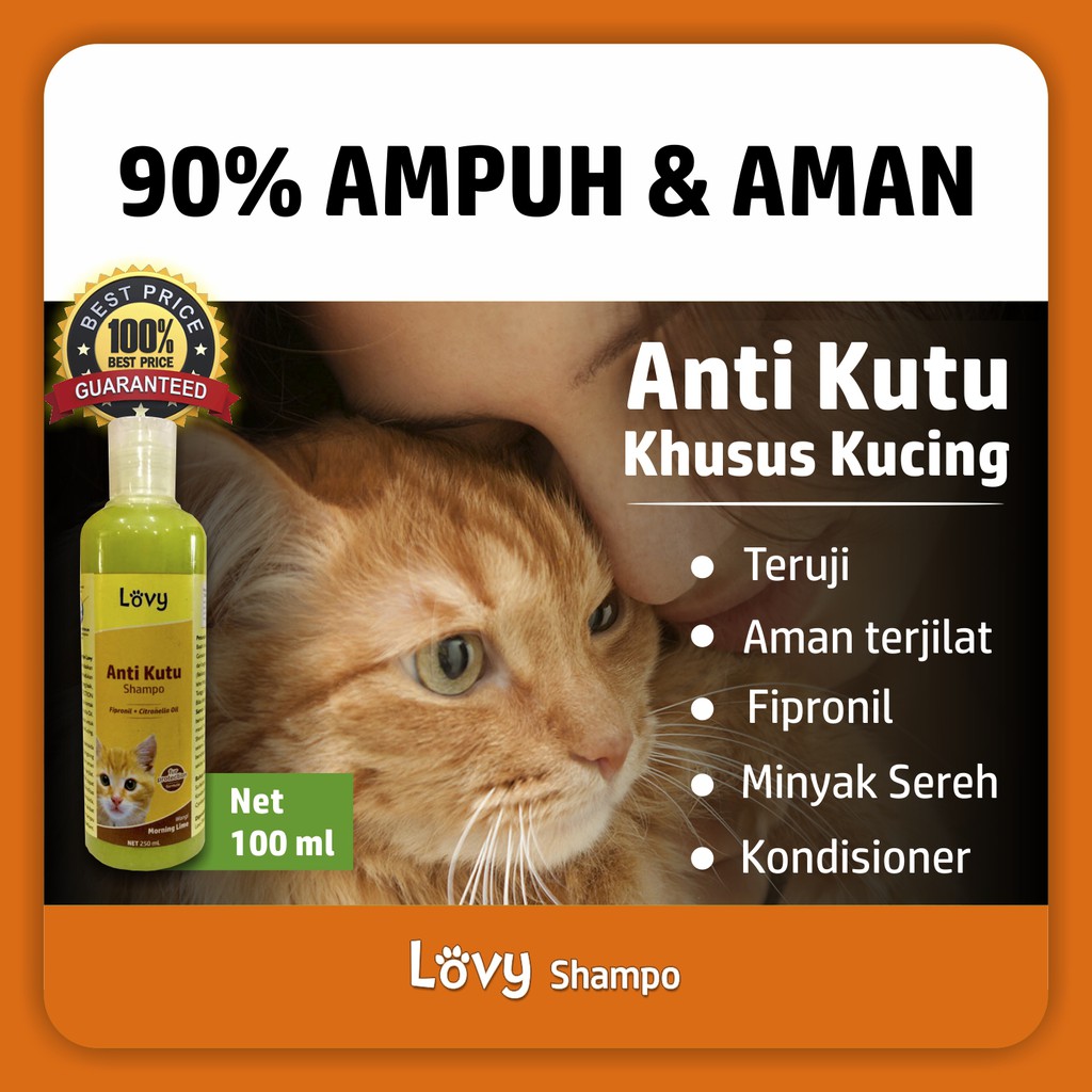 Shampo Sampo Kucing Lovy | ANTI KUTU &amp; FUR | PAKET A