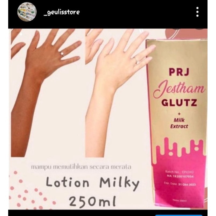 lotion milky jestam 250ml