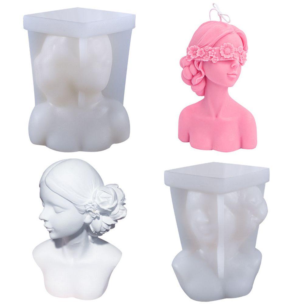 Solighter Cetakan Lilin DIY Craft Clay Tools Silikon Handmade 3D Art Wax Mold