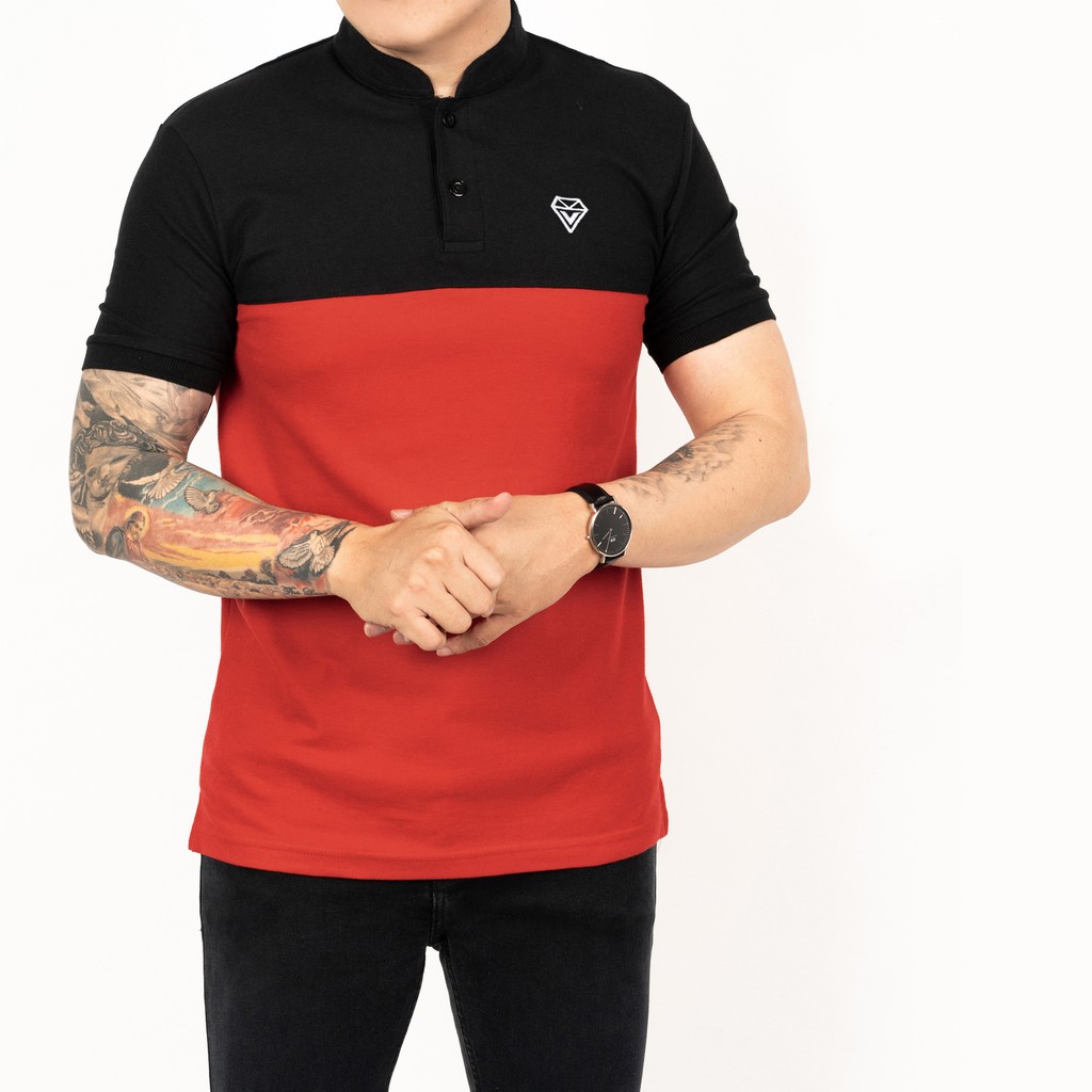 fristikashop KAOS  POLO  SHIRT PRIA KERAH  SANGHAI  BLACK 