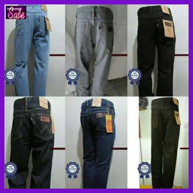 SNAEJCELANA- CELANA PRIA JEANS WRANGLER SPENCER ORIGINAL - CELANA PENDEK, 28 29 -ASLII.