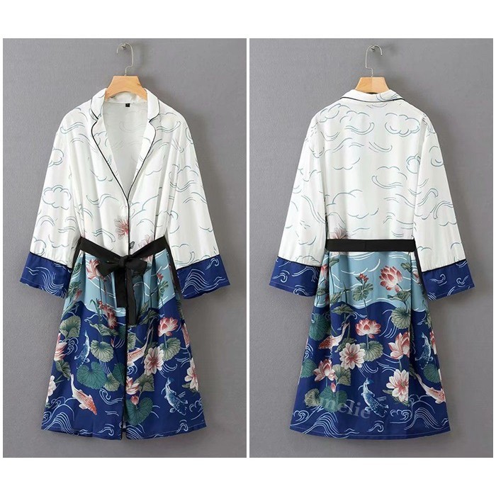 [baju wanita korea] Long Cardigan Kimono Panjang Wanita Korea Jepang Import
