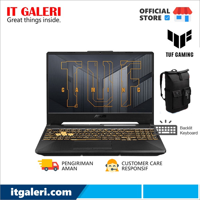 Asus TUF Gaming-F15 FX506HC-I735B8T-O11 Core I7-11600H/RTX3050_V4G/16GB/SSD 512GB/144Hz/RGB/WIN11/2Y