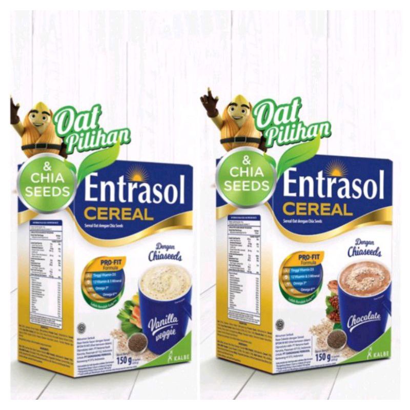 

Entrasol Quick Start Sereal Vanilla Veggie (5 x 30 g) Entrasol Cereal Quick Star With Chia