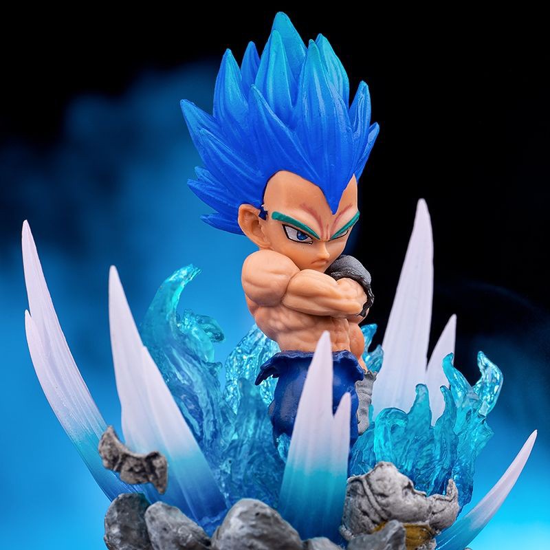 Mainan Action Figure Dragon ball Z Super Saiyan Broly Vegeta Son Goku Bahan PVC Dengan Led