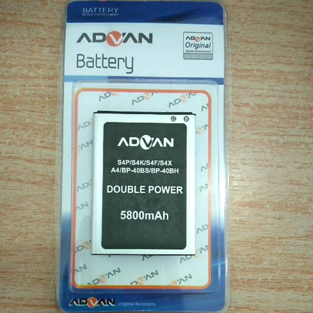 Baterai ADVAN S4P/S4K/S4F/S4X/A4/BP-40BS/BP-40BH