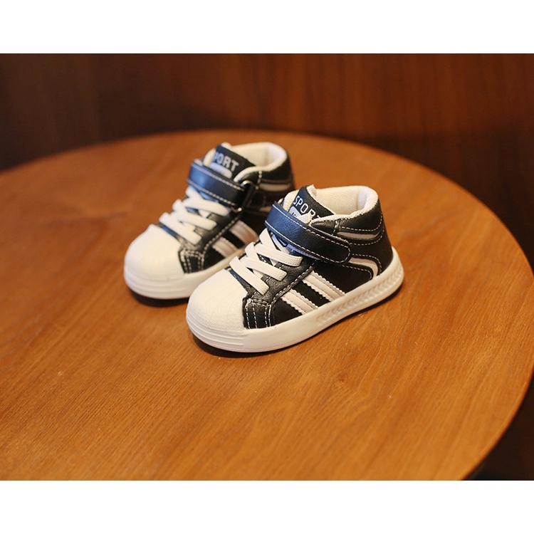 SEPATU ANAK LAKI-LAKI SNEAKERS SNU HITAM