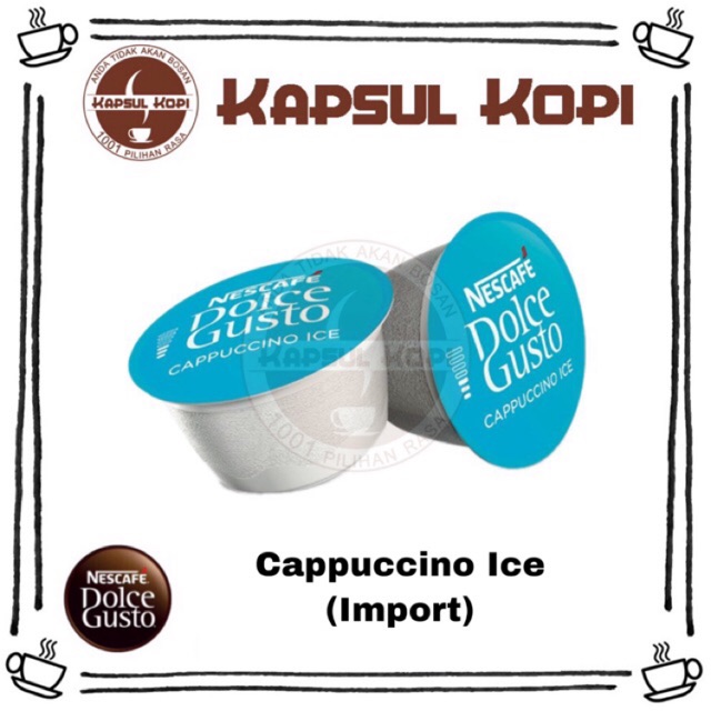 

Cappuccino Ice Ecer Kapsul Kopi Nescafe Dolce Gusto Impor