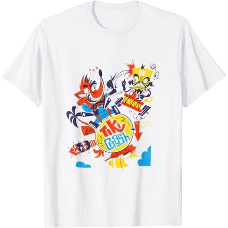 Baju Kaos Anak Crash Team Racing Tiki Crash vs. Neo Cortex T-Shirt
