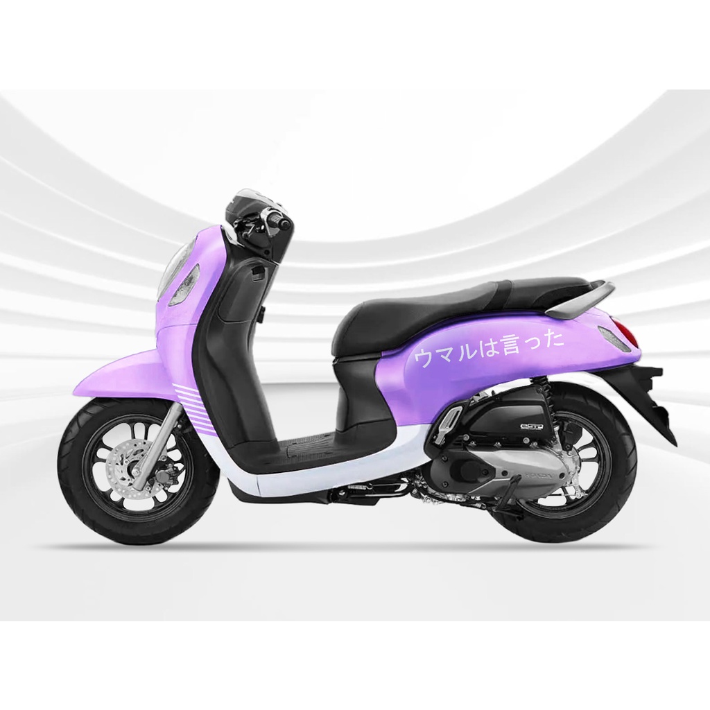dekal stiker motor scoopy full body decal scoopy full body tulisan jepang 2013-2016 2017-2020-2021-2