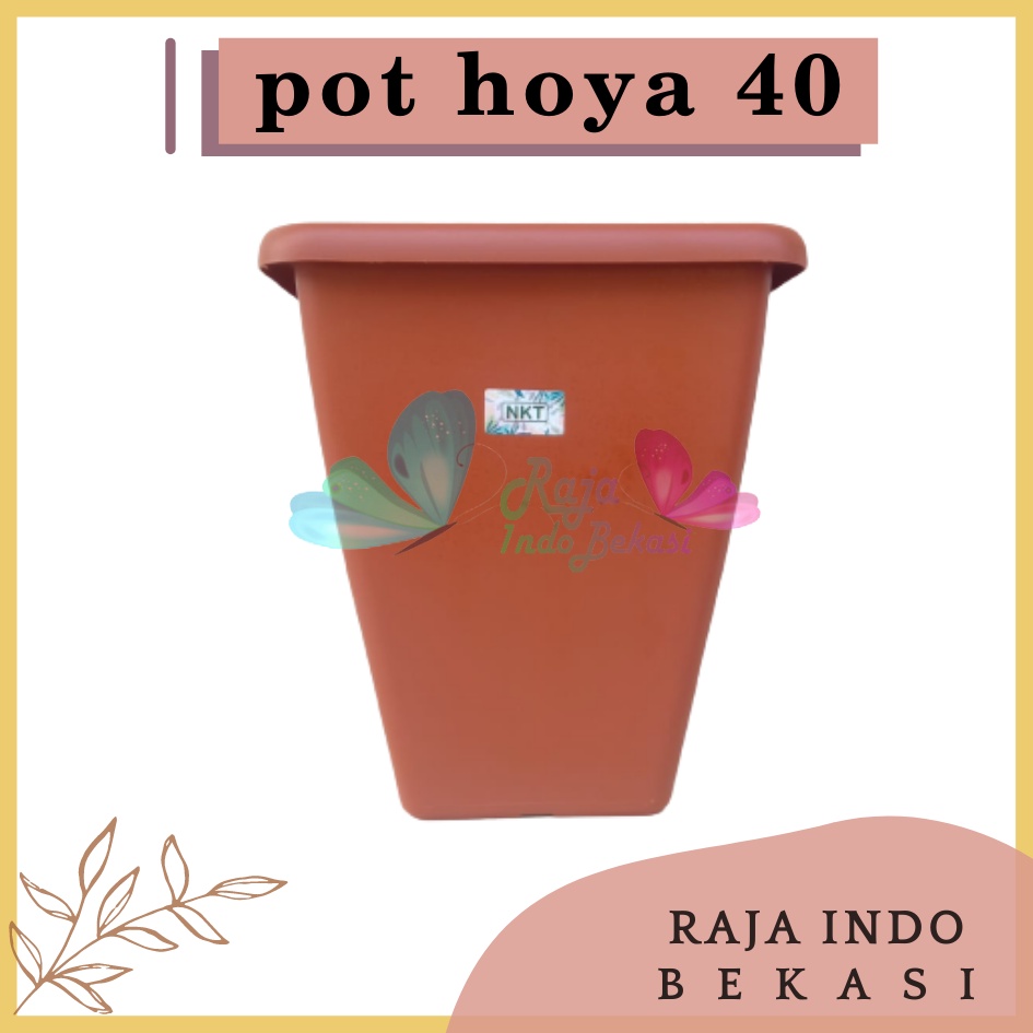 Rajaindobekasi Pot Kotak Tinggi NKT HOYA 40 Hitam Coklat Merah Bata Terakota Teracotta Teracota Untuk Bunga Tanaman Pot Tinggi Plastik Hitam Besar 30 50 Cm Murah Besar Mirip Pot Tawon Pirus 30 35 Putih Pot Yogap 25 30 Tebal