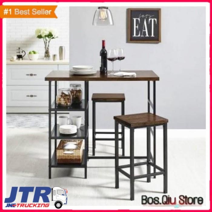 Meja Mini Bar Set / Meja Bar / Meja Makan / Meja Dapur / Minimalis Model