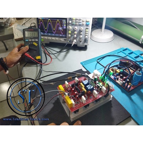 Kit Power Amplifier Stereo AMPSTER SC2 400W ( 2x200W ) High Class AB 8X 2 Channel Left And Right Heavy Duty