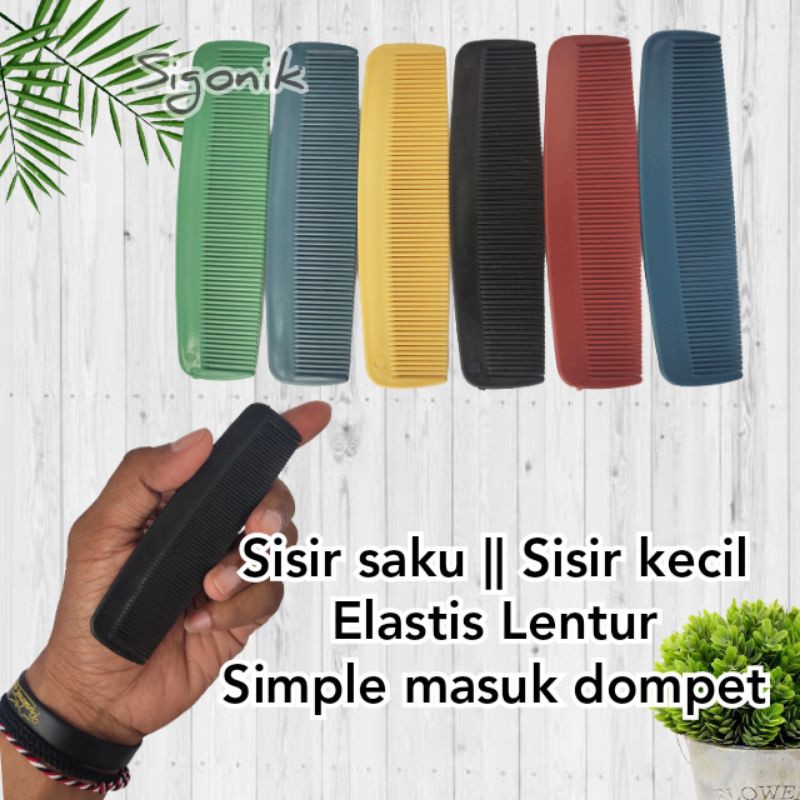 Sisir Kantong Kecil Plastik Dompet Saku Praktis Simple Murah