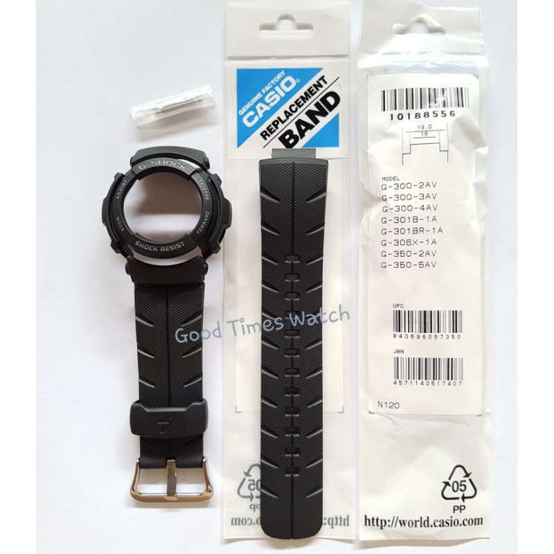 PAKET STRAP BEZEL G-SHOCK G 300 G 301B G 306X G-314RL Casio Original