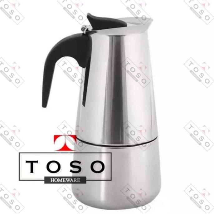 

[ COD ] Moka Pot Stainless 4 Cup Mokapot Espresso Coffee Maker Pembuat Kopi TERBATAS Kode 1116