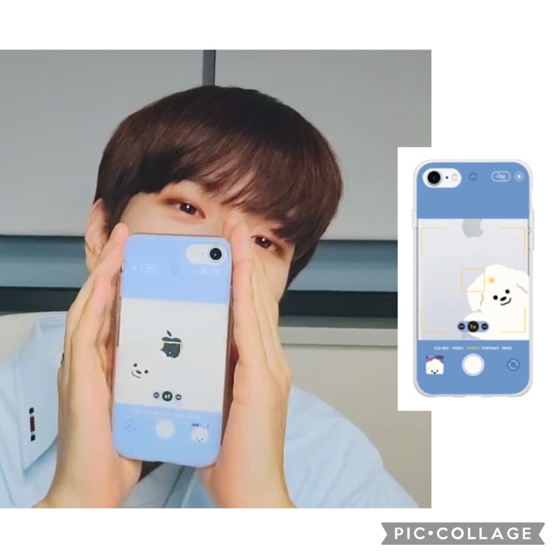 stray kids seungmin little puppy on camera custom transparent phone case straykids