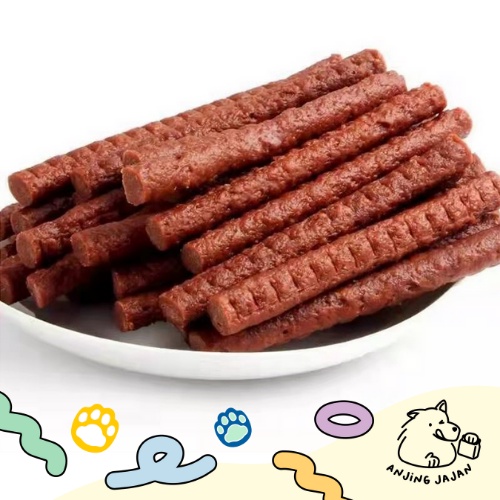 [PROMO]  Yummy Snack/Cemilan Anjing/ Dog Treats 100gr Termurah Chicken Jerky Beef Strips Biscuit Alternatif Prama &amp; Jerhigh Dog Snack